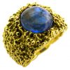 A Sapphire and Gold Ring