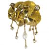 JERETTI, A Gold and Pearl "Owl" Brooch, c 1960 - Image 3