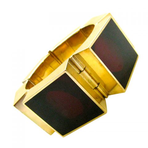 Walter Schluep, A Gold and Resin Bracelet 1971