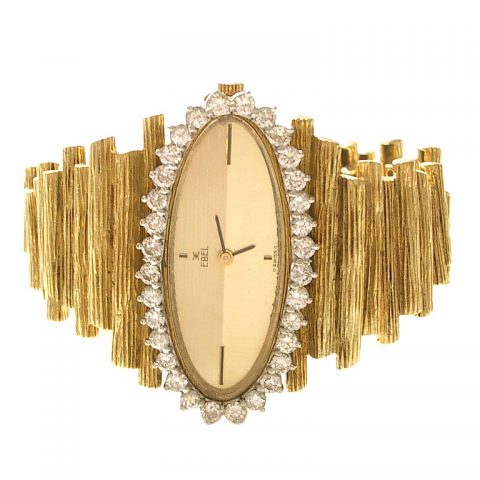 Diamond and Gold watch by Ebel