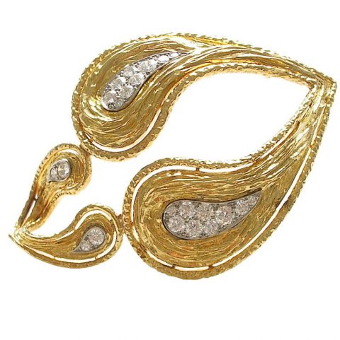 Gold and Diamond Pendant-Brooch signed, numbered, circa 1960