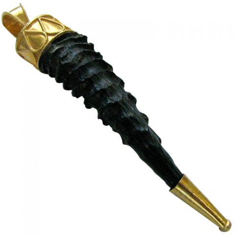 A Gold Horn Pendant