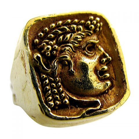 SANTE PRIVITERA, A Gold Ring, Rome C 1970