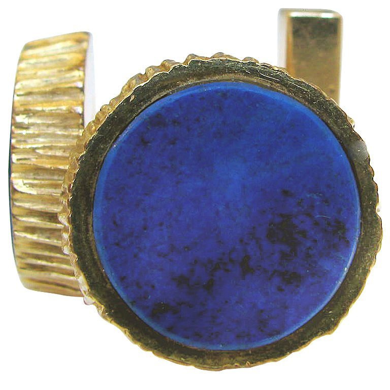 Tiffany 14k Gold  Lapis Lazuli Cufflinks