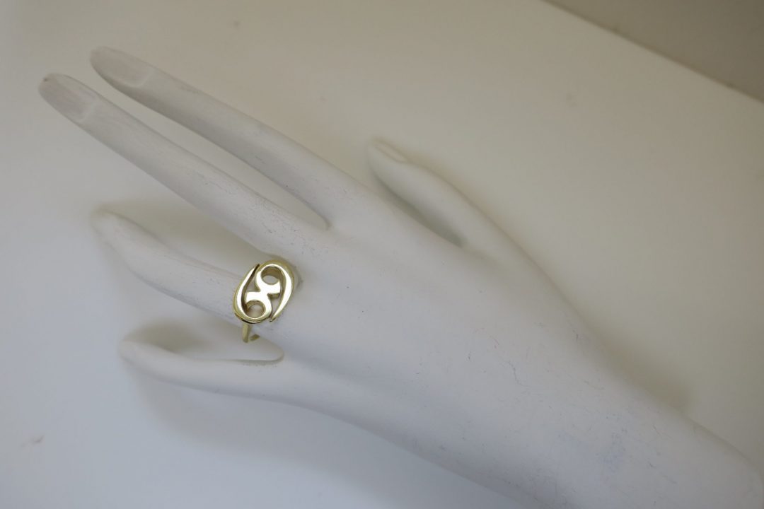1970s Cartier Gold Zodiac Ring Cancer - Image 6
