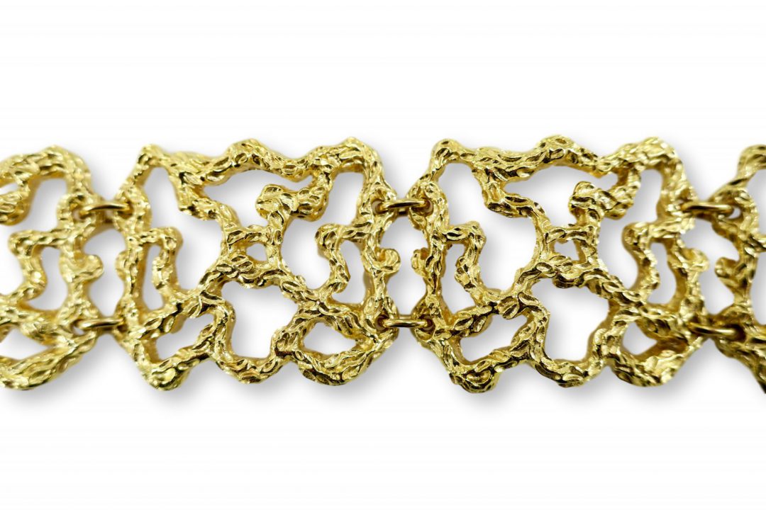 Cellino Freeform Gold Modernist Bracelet Circa 1970 - Image 4