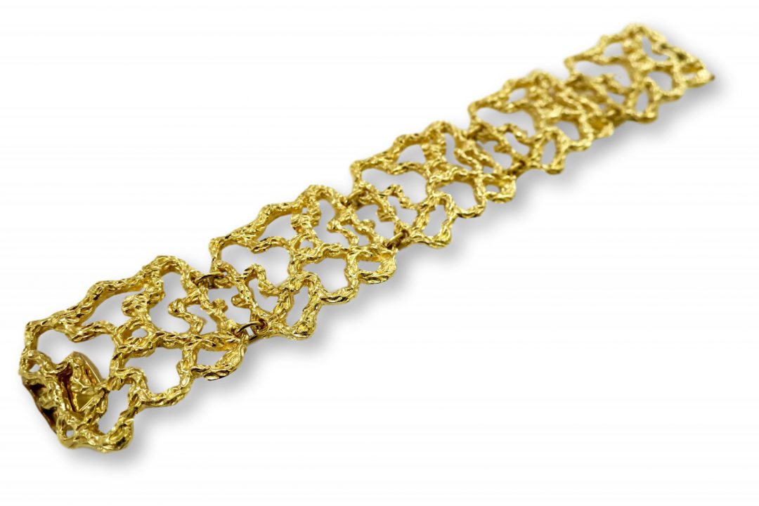 Cellino Freeform Gold Modernist Bracelet Circa 1970 - Image 2