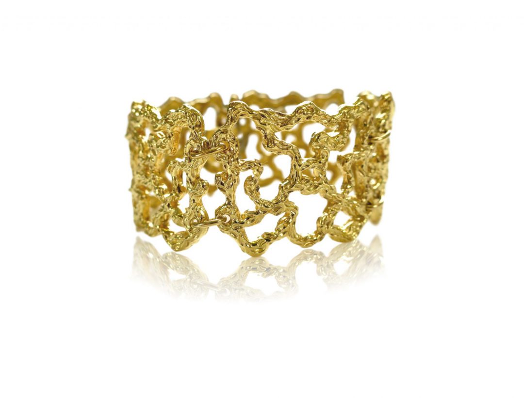 Cellino Freeform Gold Modernist Bracelet Circa 1970 - Image 5