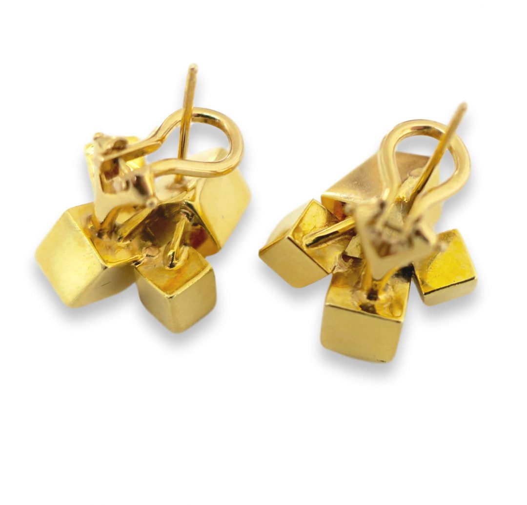 Alfred Karram Modernist Earrings, 1970s - Image 3
