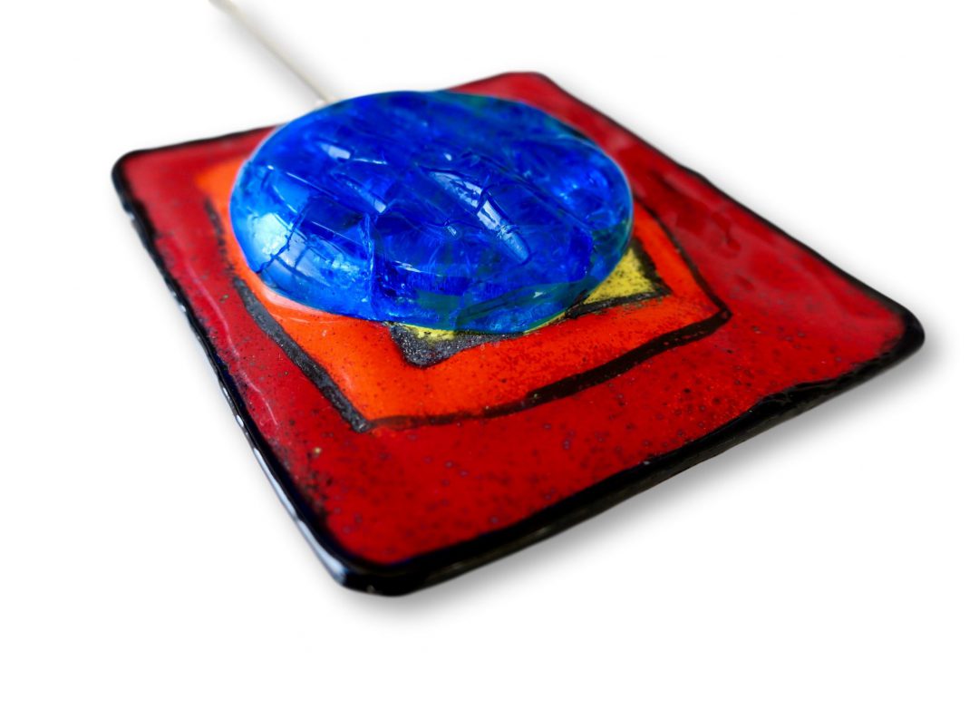 Pierre Cardin Silver Enamel and Glass Pendant Necklace, French, circa 1965 - Image 4