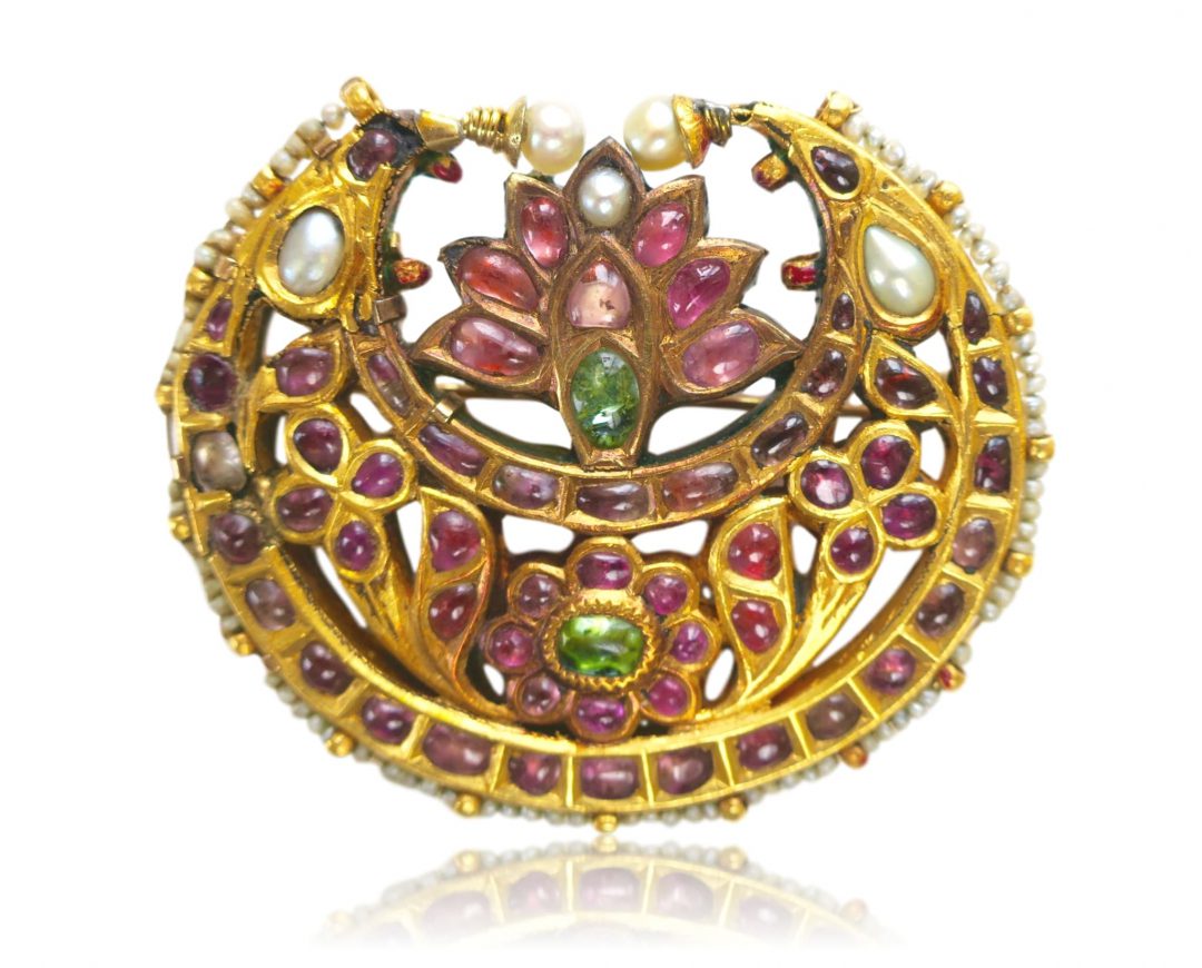 Antique Indian Tikka Pendant Brooch - Image 2