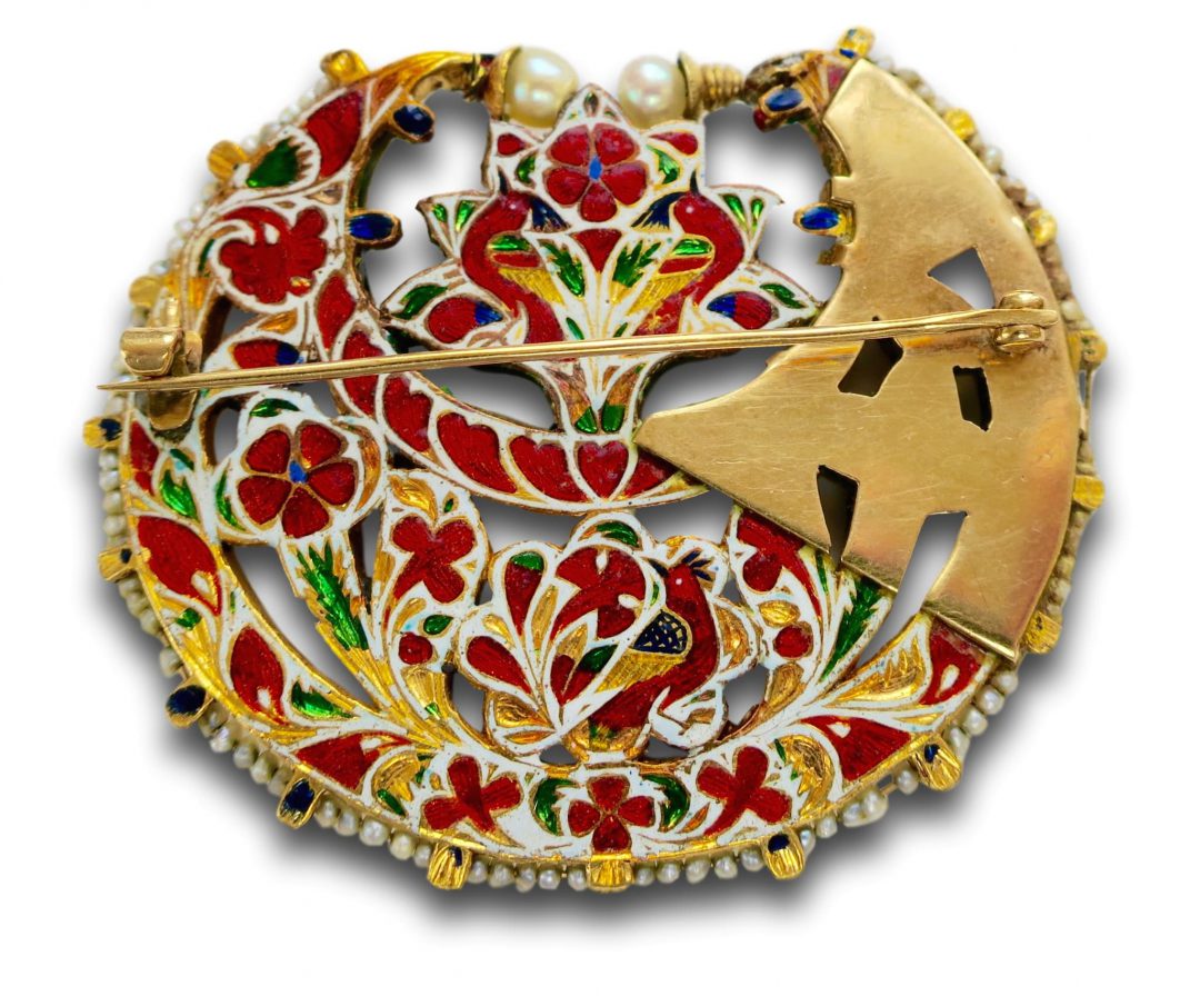 Antique Indian Tikka Pendant Brooch - Image 3