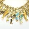 Whimsical Gold and Enamel Fish Charm Bracelet, France - Image 7