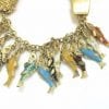 Whimsical Gold and Enamel Fish Charm Bracelet, France - Image 4