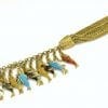 Whimsical Gold and Enamel Fish Charm Bracelet, France - Image 2