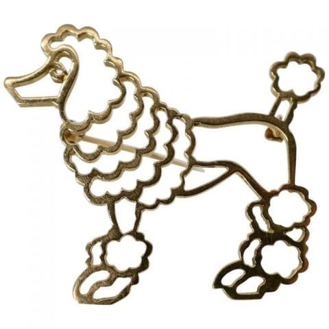 Tiffany & Co. Gold Poodle Pin