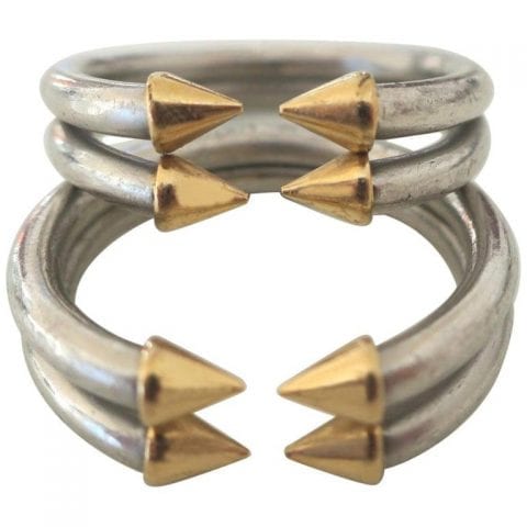 Men's Bulgari Platinum Stacking Rings, circa 1970