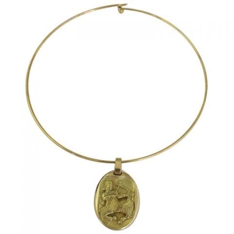 Cartier France Sagittarius 1970s Zodiac Pendant
