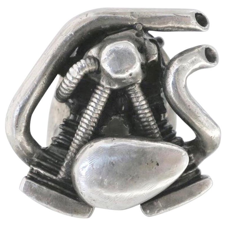 Vintage Harley Davidson Biker Ring