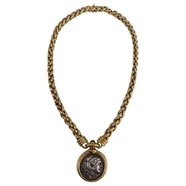 Bulgari Ancient Coin Necklace 1970s 